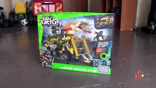 Teenage Mutant Ninja Turtles Mega Bloks Unboxing!TMNT Rocksteady Moto Attack &TMNT Movie Turtle Van-F6yyKxA6P1M