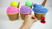 Learn Colors Clay Foam Ice Cream Cups Surprise Toys Minions Spiderman Hello Kitty Toys Story-ECFu8iOkqGI