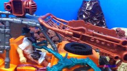 ANIMAL PLANET - DINOSAUR INVASION WITH PARASAUROLOPHUS ORNITHOLESTES JEEP FOSSIL & TRAP - UNBOXING-gXMWHp084uM