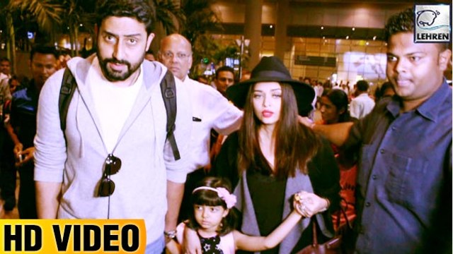 Aishwarya, Abhishek & Aaradhya Bachchan Return From HOLIDAY | LehrenTV