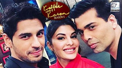 Sidhartha Malhotra And Jacqueline  Getting Naughty On The Sets Of Koffee With Karan | लहरें गपशप