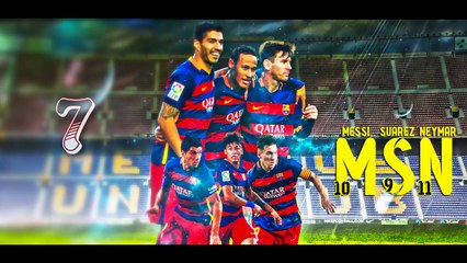 BBC vs MSN ● Top 10 Goals   2015 16