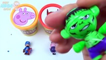 Сups Stacking Toys Play Doh Clay Peppa Pig Hulk Batman Capitan America Marvel Avengers Superheroes