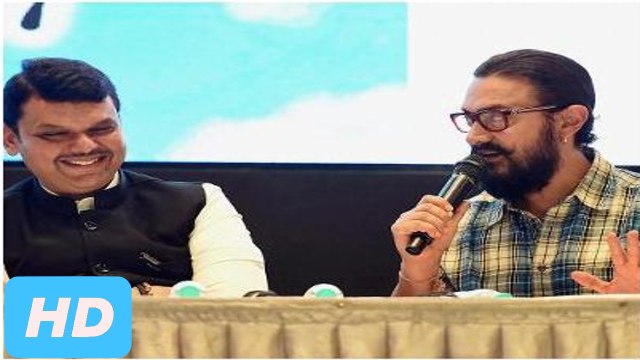 Aamir Khan Launch Satyamev Jayate Water Cup With CM Devendra Fadnavis