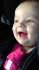 sweet baby boy laughing