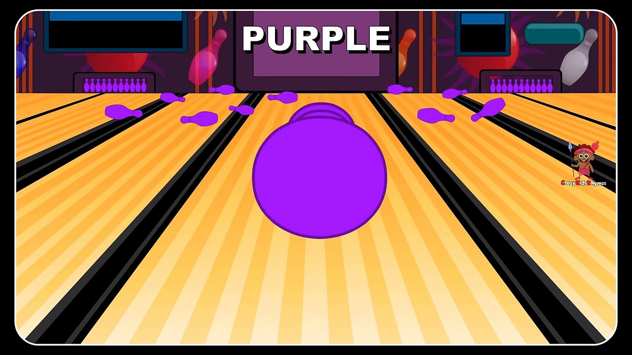 Learn colors with colors bowling game   Nursery children learn colors