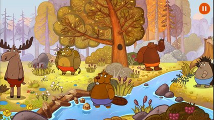 мультик игра лесные звери косолапый мишка игра для детей на телефоне