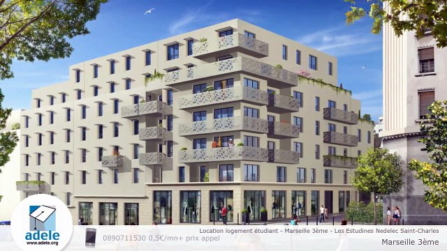 Location logement étudiant - Marseille 3ème - Les Estudines Nedelec Saint-Charles