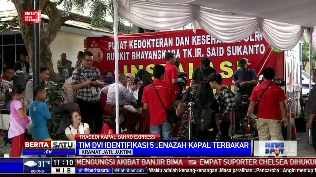 Tim DVI Umumkan 5 Jenazah Korban Zahro Ekspress yang Teridentifikasi