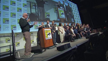 Stan Lee & Fox Marvel Films Panel Selfie