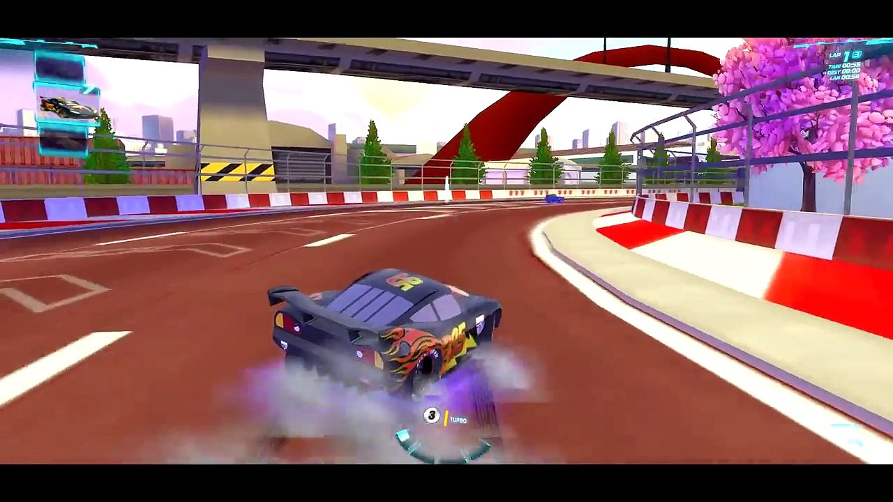 DISNEY CARS 2 CRAZY Mcqueen race with Black McQueen Colors Awesome Gameplay from Cars 2 Game