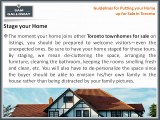 Guidelines for Putting your Home up for Sale in Toronto