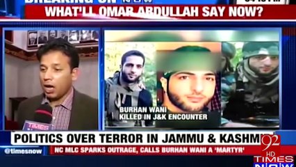 Member of J&K legislative assembly bursts out on Indian Government 4-01-2017 - 92NewsHD