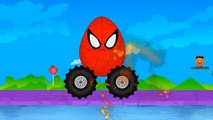 Spiderman Truck Colors Hulk Batman Cartoons Teach Colours to Children Kids Toddlers