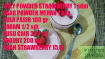 Cara Membuat Puding strawberry