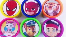 Learn Colors! PJ Masks Bubble Guppies Spiderman Paw Patrol Play-Doh Surprise Tubs Episodes