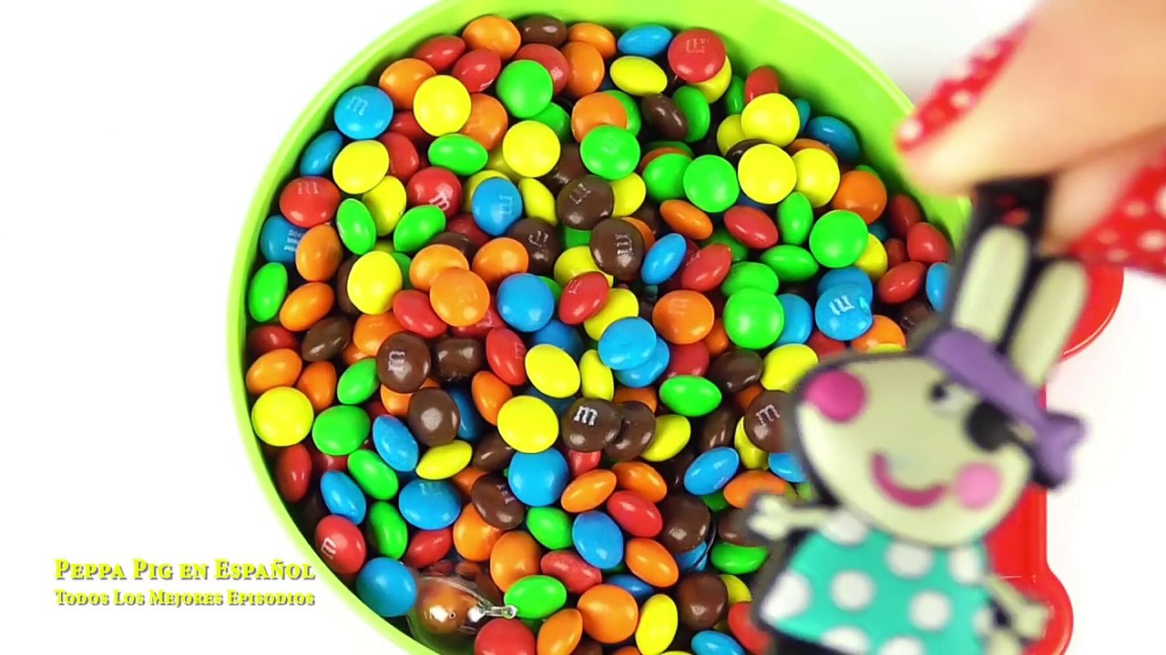 Escondite Del Juego Con M&M Y Peppa Pig Juguetes