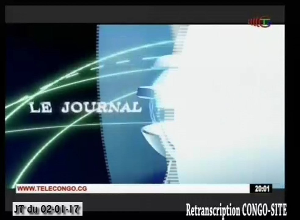Journal de 20h TVCongo du Lundi 02 janvier 2017 -By Congo-Site