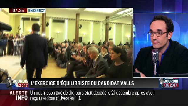 QG Bourdin 2017 : Focus sur l'exercice d'équilibriste de Manuel Valls - 04/01