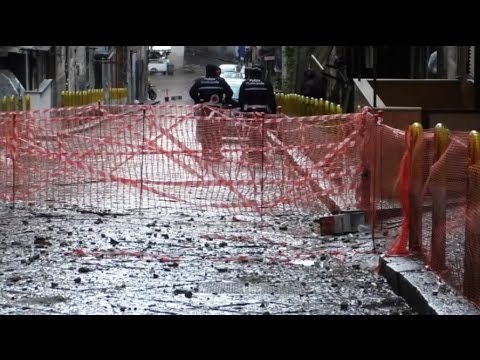 Napoli - Sanità, a rischio crollo palazzo incendiato a Capodanno (03.01.17)