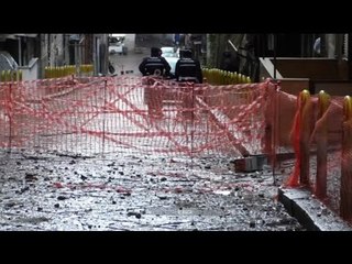 Napoli - Sanità, a rischio crollo palazzo incendiato a Capodanno (03.01.17)