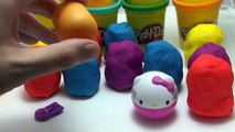 Many Play Doh Eggs Hello Kitty Kinder Surprise Marvel Cars 2 Spongebob Angry Birds
