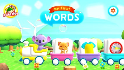 MY FIRST WORDS   Baby Playing and Learning Puzzle   Games For Kids