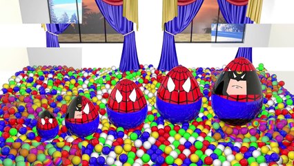 NEW Learn Colors with Surprise Eggs Prank 3D Smiley Face for Kids Toddlers Color Balls Part 2