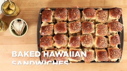 Party Recipes - How to Make Baked Hawaiian Sandwiches