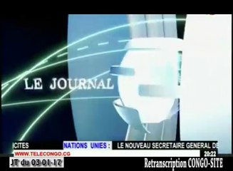 Journal de 20h TVCongo du Mardi 03 janvier 2017 -By Congo-Site