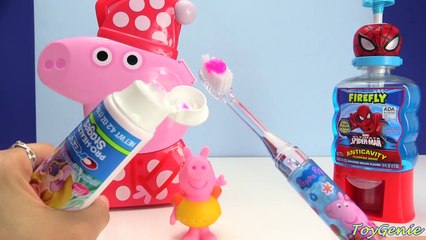 Peppa Pig Brushing Teeth and Surprises-AywOKUo4bS8