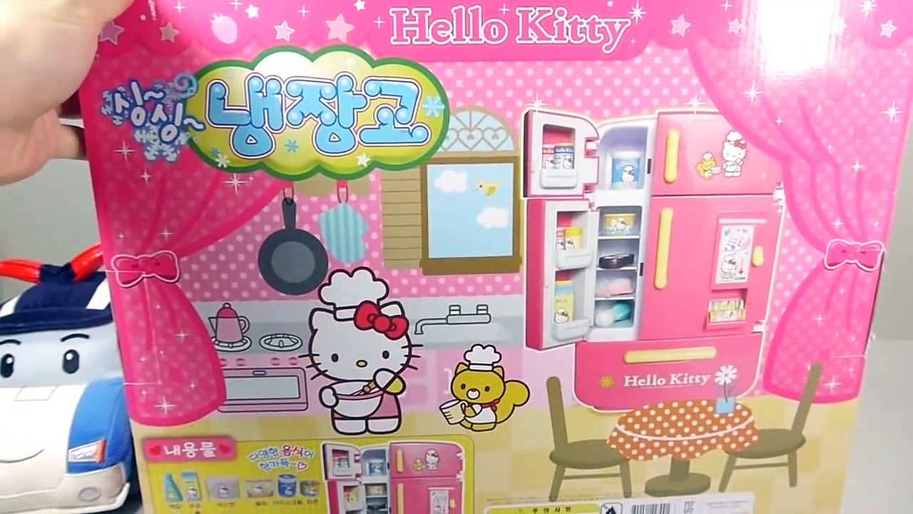 Hello Kitty Refrigerator Toys Drinks Vending Machines Learn Colors Clay Slime Surprise Egg-dkX9QgHAtHM