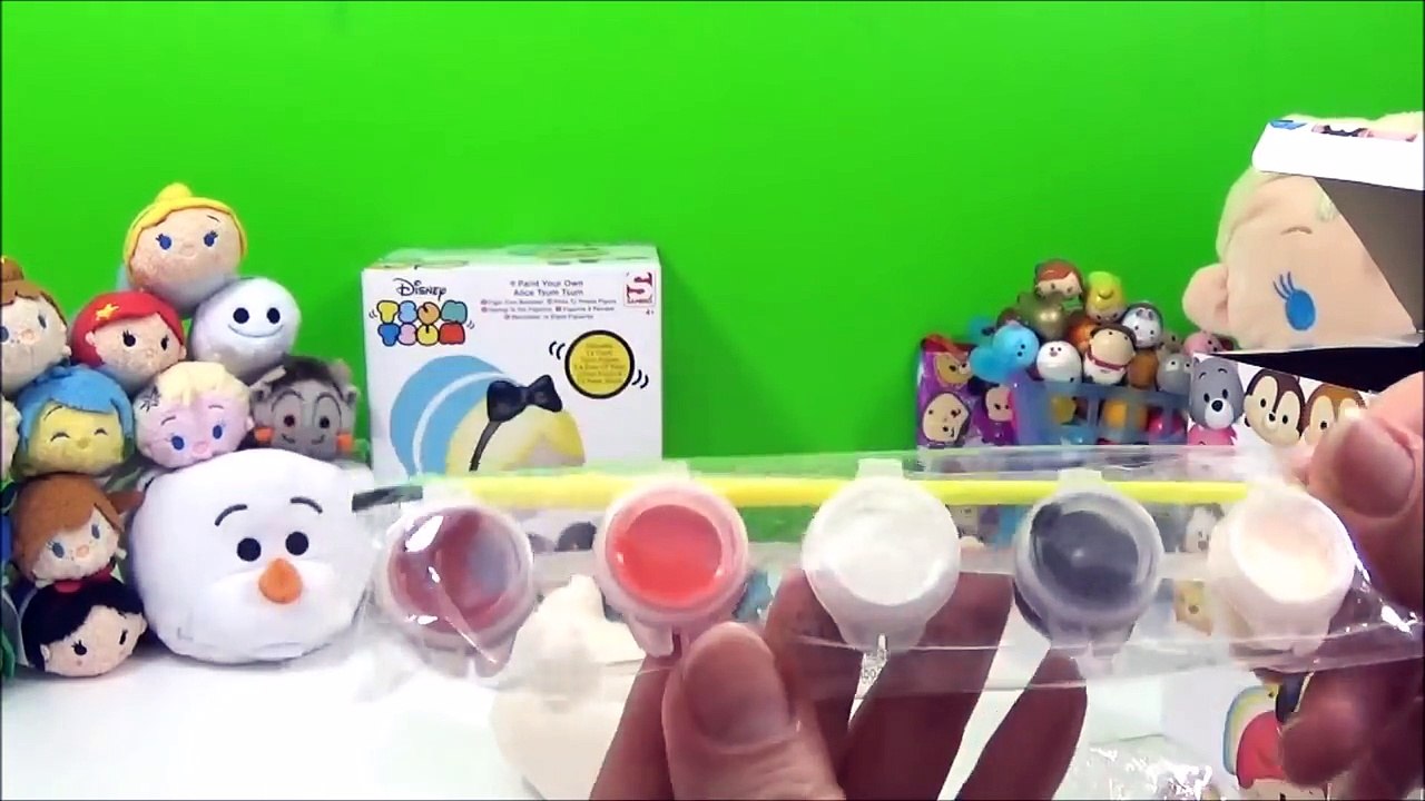 DIY Disney Tsum Tsums! Paint Tsum Tsum, Minnie Mouse Toy DIY Paint Craft Video Stop Motion ツムツム