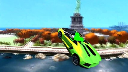 Mickey Mouse & Spiderman & Superman Crazy Stuff Awesome Lamborghini Cars Colors Nursery Rhymes