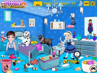 Frozen Babies Room Cleaning: Disney princess Frozen - Game for Little Girls