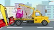 The Blue Police Car and The Tow Truck - Service Vehicles. Little Cars & Trucks Cartoon for kids
