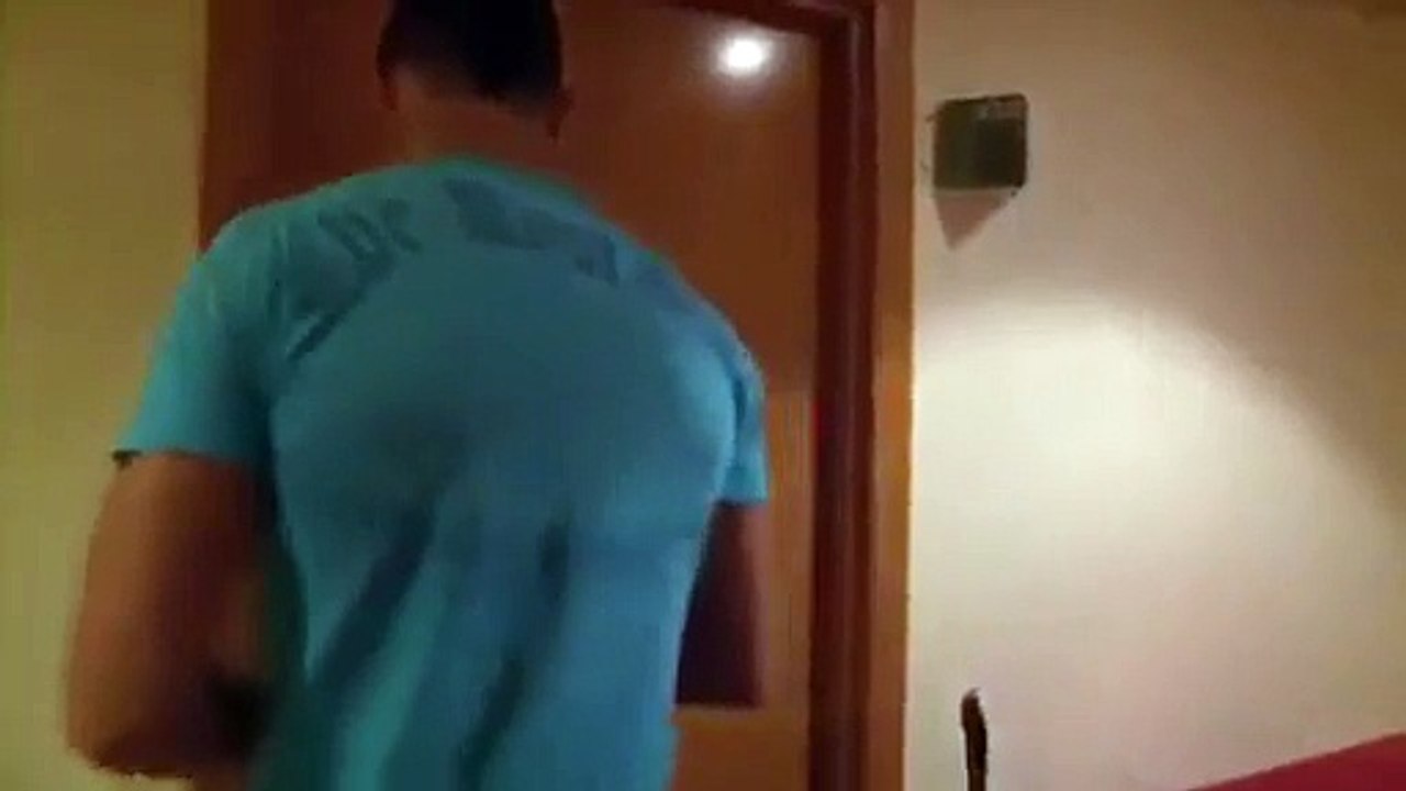 Cristiano ronaldo Gladiator with nani in hotel