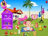Baby Outdoor Bathing - Cute little baby bathing Gameplay