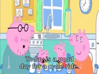 Peppa Pig The Cycle Ride with subtitles