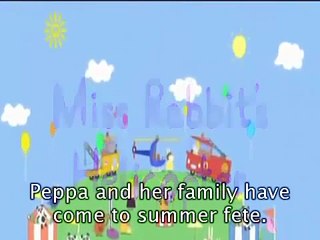 Peppa Pig Miss Rabbit's Helicopter with subtitles