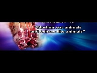 Do Muslims eat animals and behave like animals?