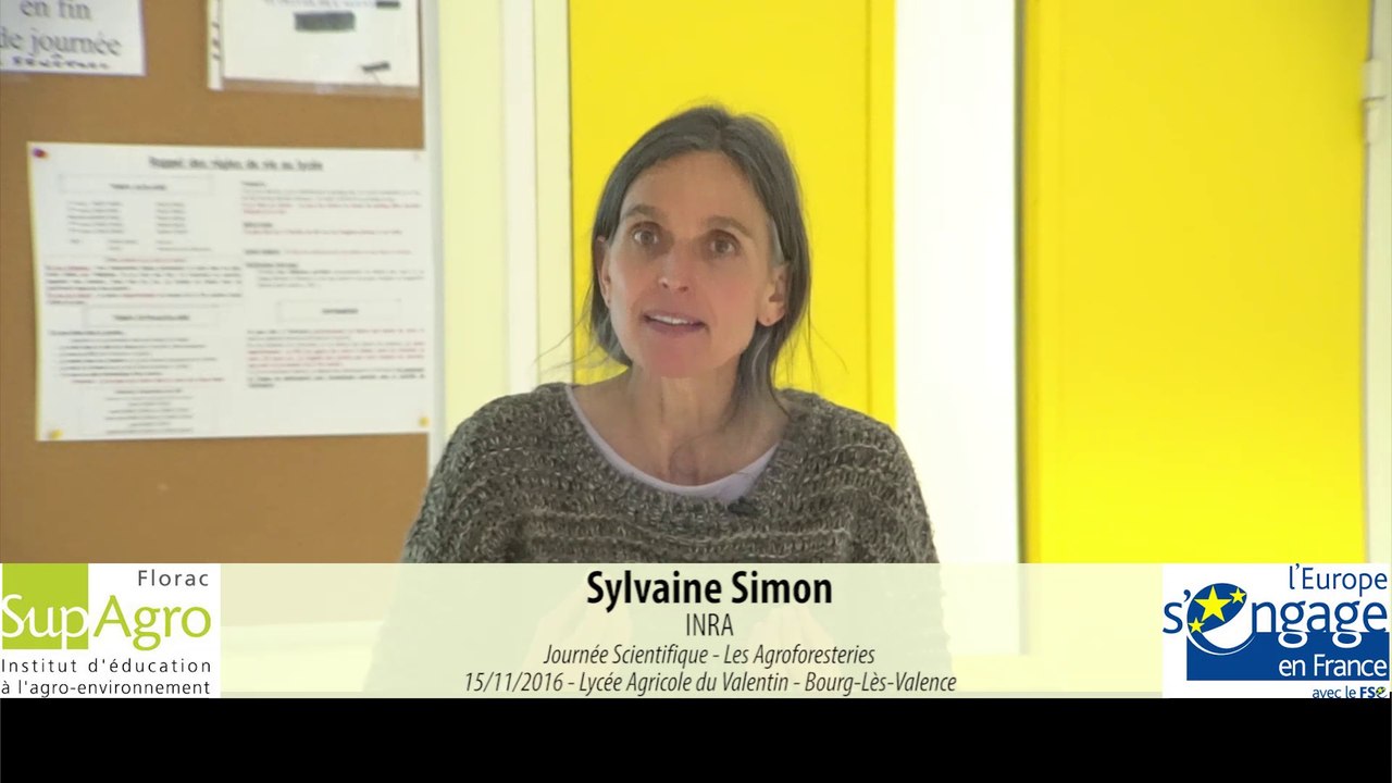 JS 2016 : Sylvaine Simon - projet d'Agroforesterie sur le site de l'INRA Gotheron