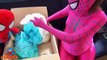 Spiderman & Frozen Elsa Get a PINOCCHIO NOSE! w/ Pink Spidergirl Candy & Spiderman Turns Into A Frog