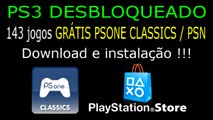 143 jogos GRÁTIS PSONE CLASSICS PSN para jogar OFF LINE no PS3 DESBLOQUEADO. INSTALAR E JOGAR.