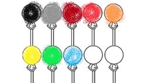 Learn Colours For Children With Lollipops Colouring Pages