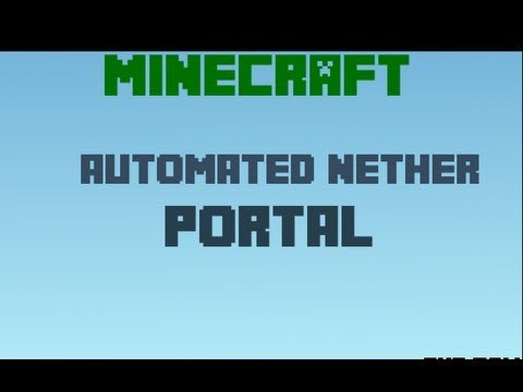 Minecraft Tutorial • How to make a Automated Nether Portal