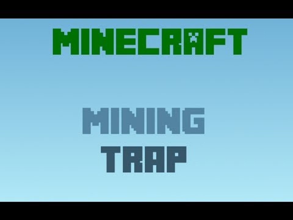 Minecraft Tutorial • How to make a Mining Trap
