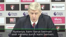 SOSIAL: Sepakbola: Wenger Kesal pada Waktu Istirahat yang Tak Sama