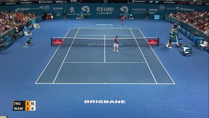 Wawrinka vs Troicki highlights (2R)  Brisbane (Australia), hard  04-01-2017 HD