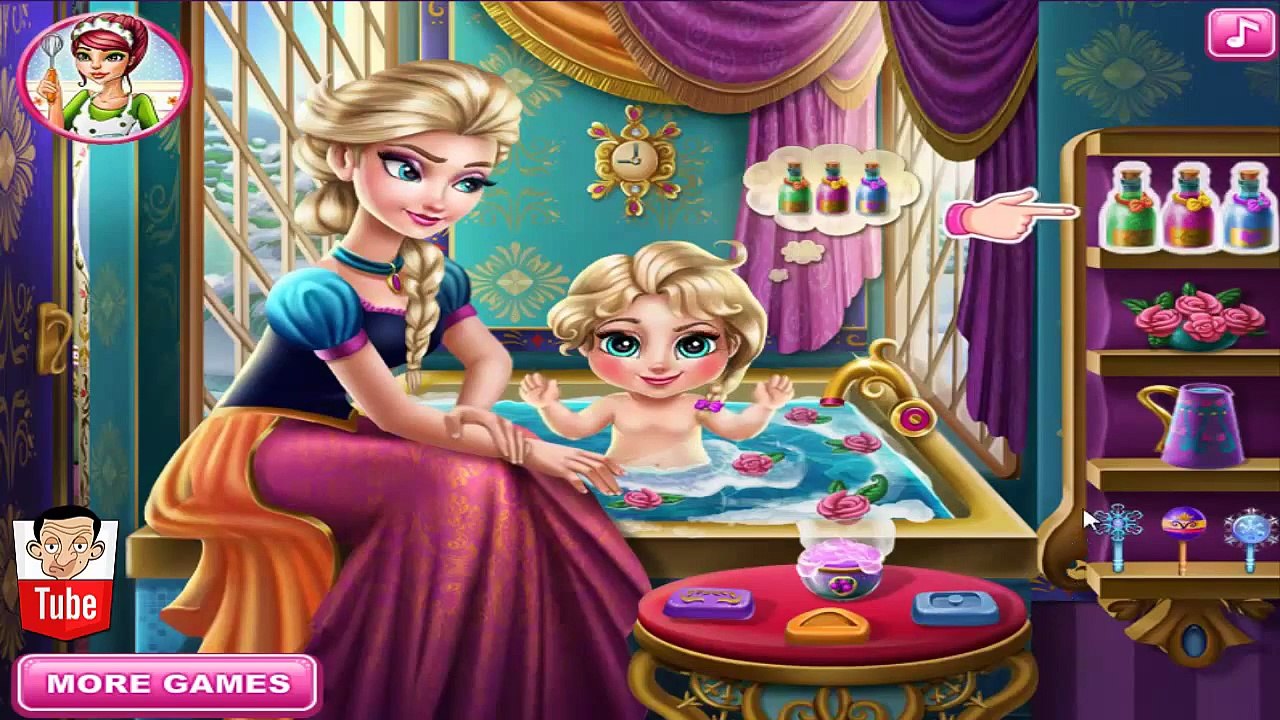 ᴴᴰ ღ Frozen Elsa Baby Wash ღ - Frozen Princess Elsa - Baby Games (ST)